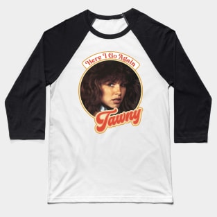 Retro Tawny Kitaen Here I Go Again Tribute Baseball T-Shirt